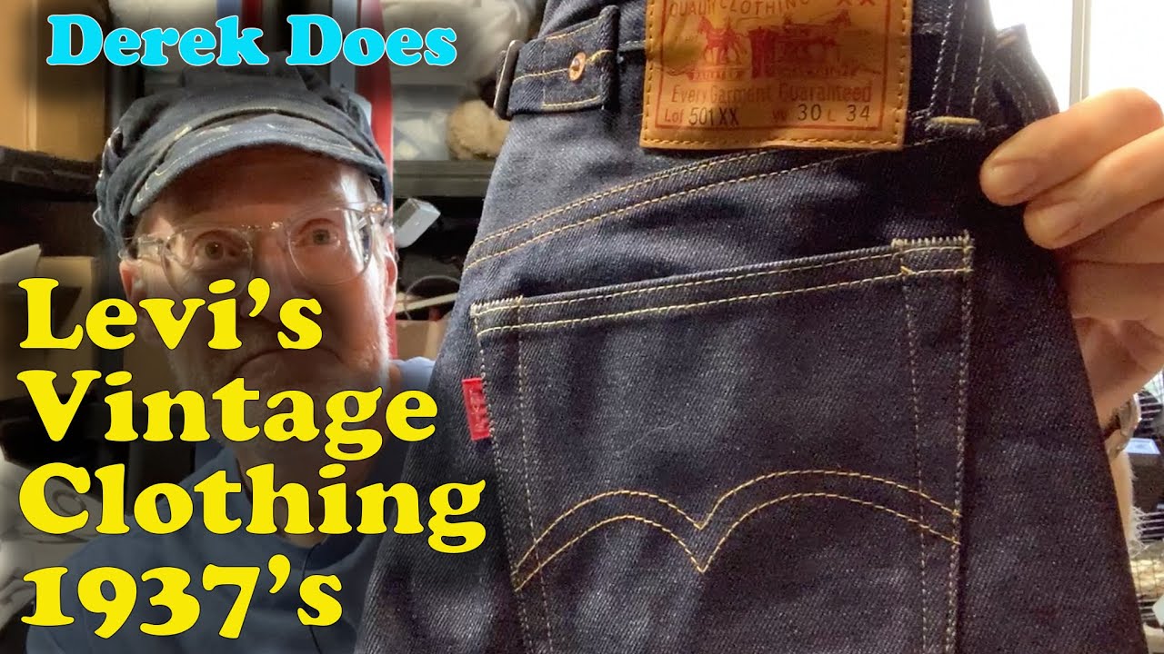 Винтажная одежда Levi's 501-х годов 1937 года.