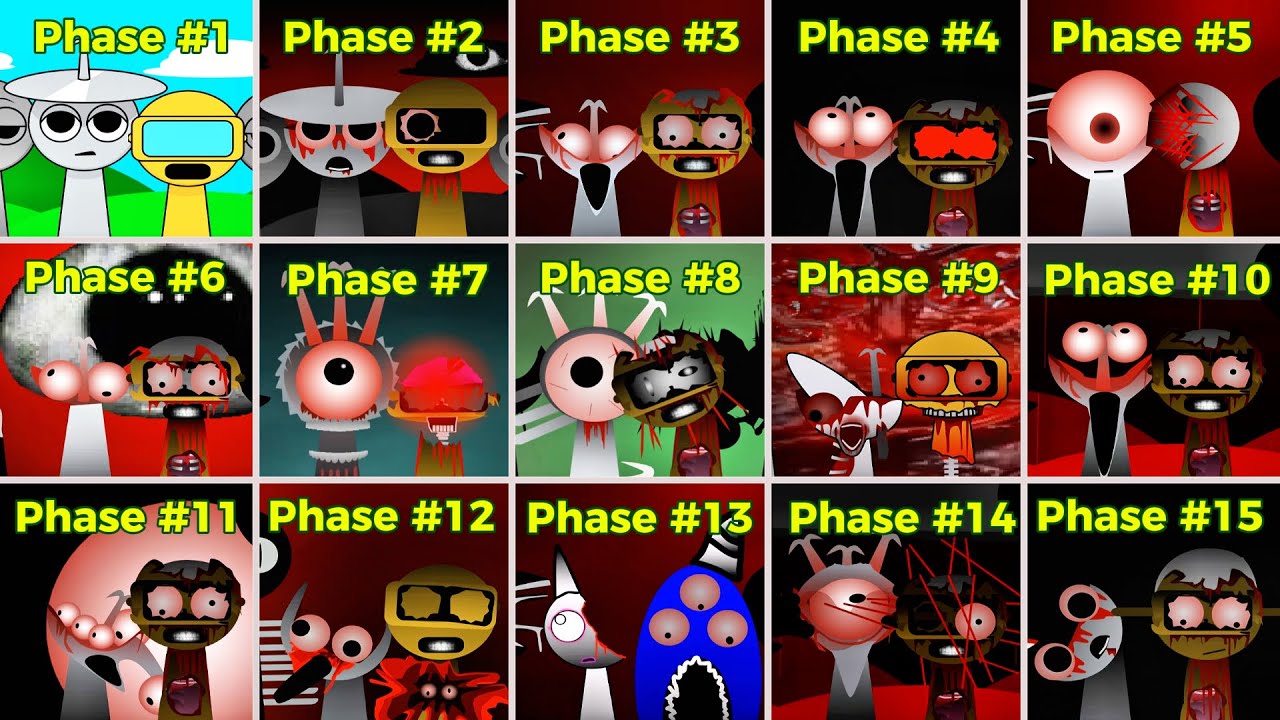 Mix All Clukr vs Garnold In Sprunki Incredibox | From Phase 1 to Phase 15 . Phase 1 ... Phase 15