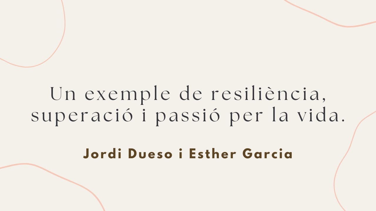Jordi Dueso, un exemple de resiliència i superació.