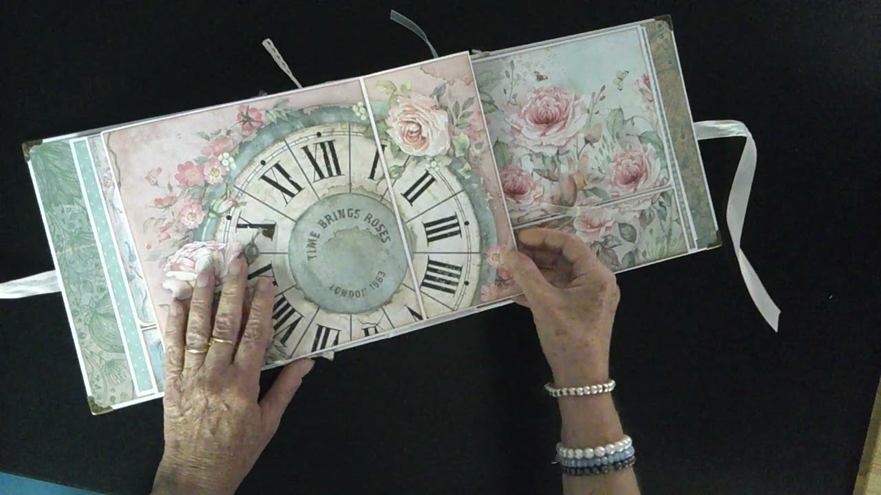 présentation d'un mini album scrap avec la collection Orchids and cats de Stamperia  Dde SCF0020