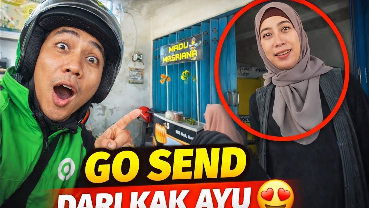 Ngambil Orderan GoSend di Tempat Kak Ayu Si Cantik Jelita 😍 Auto Semangat Kerja!