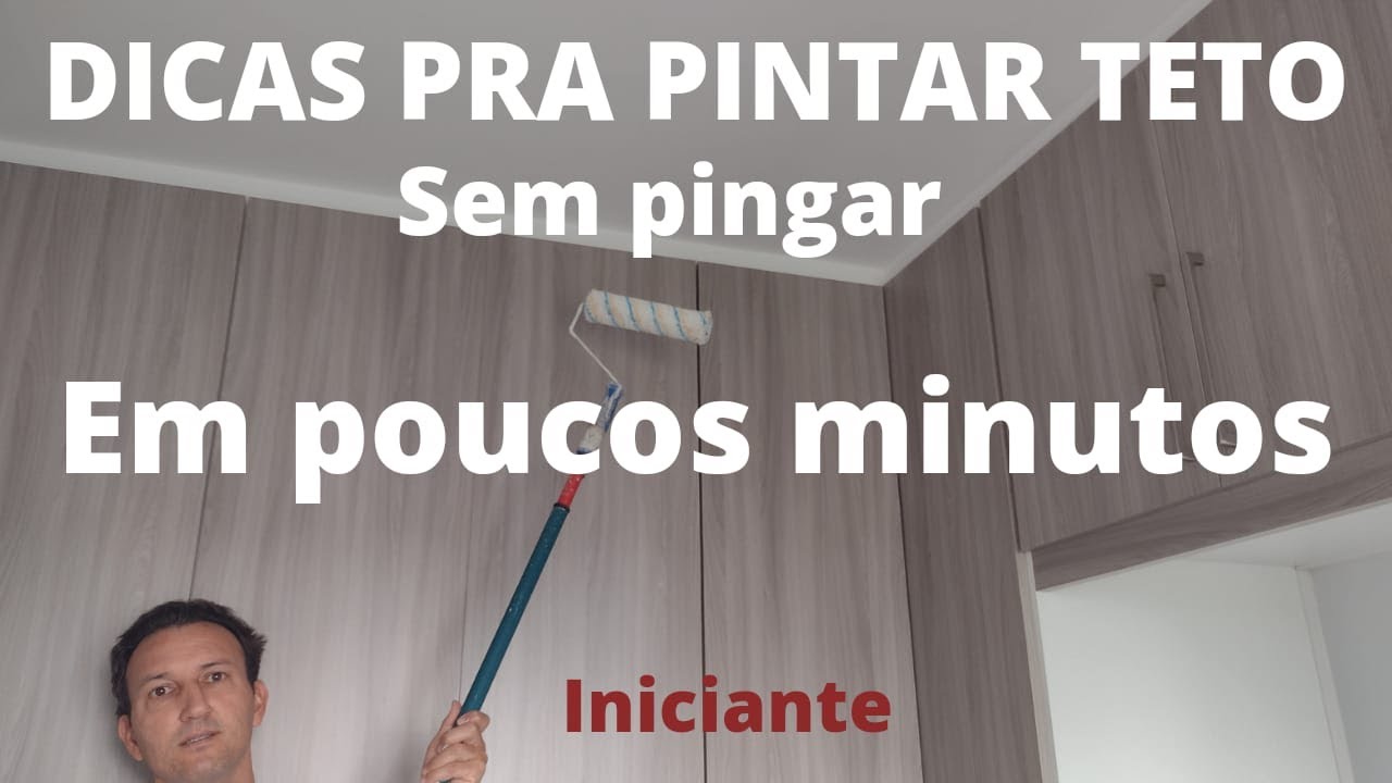 Como pintar teto sem deixar pingar tinta no chão