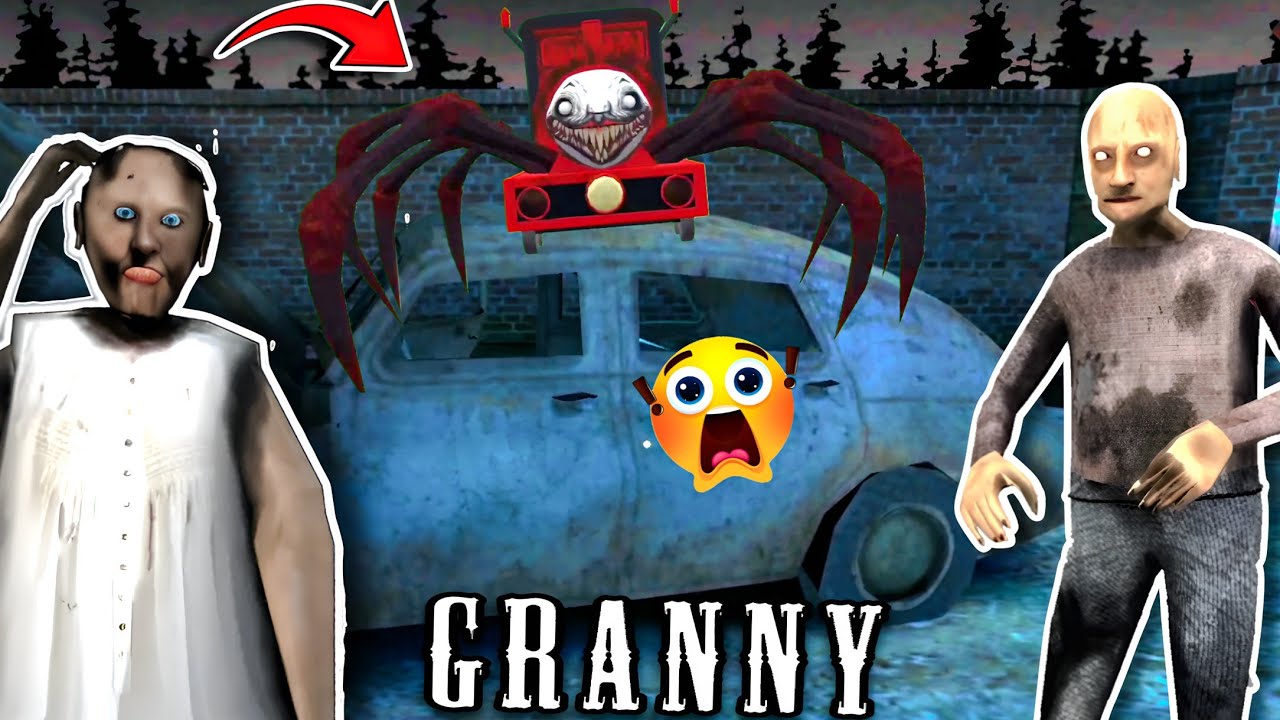 Playing As Choo-Choo Charles Train Escape Granny 3 || Funny Granny Grandpa Game