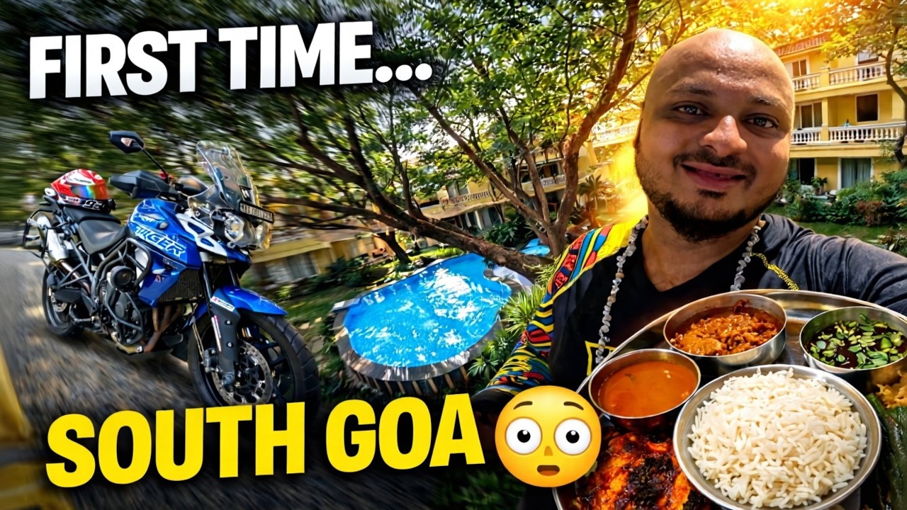 My First Ride to South Goa 😍🌴 | Villas, Beaches & Best Fish Meal Ever!
