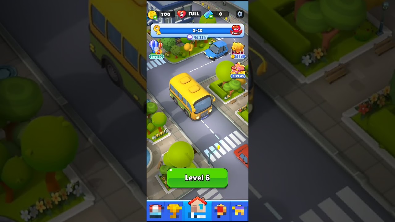 Bus Fever - Car Parking Jam - start of the game Levels 1-9