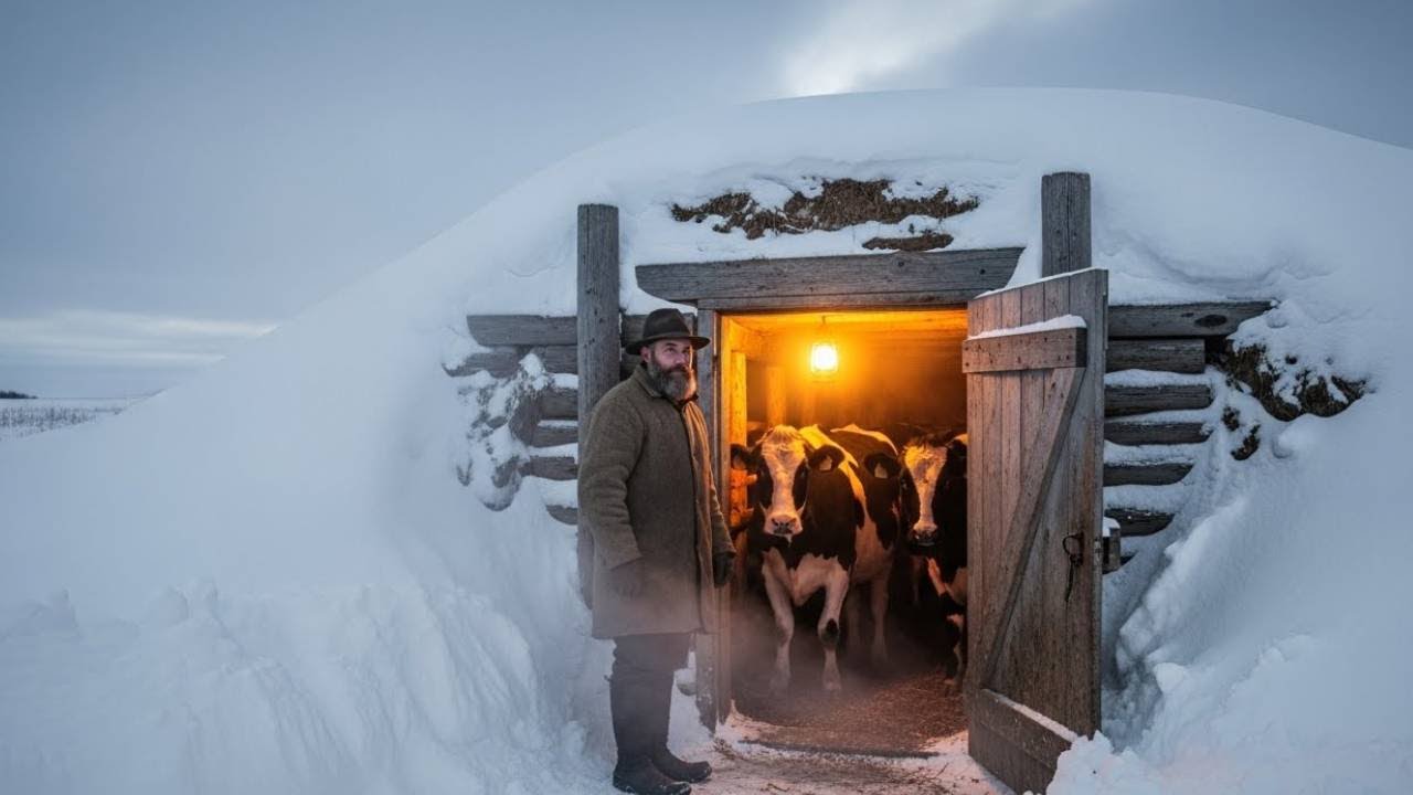 Everyone Laughed At His Underground Barn — Until His Animals Survived the Blizzard Without Heat