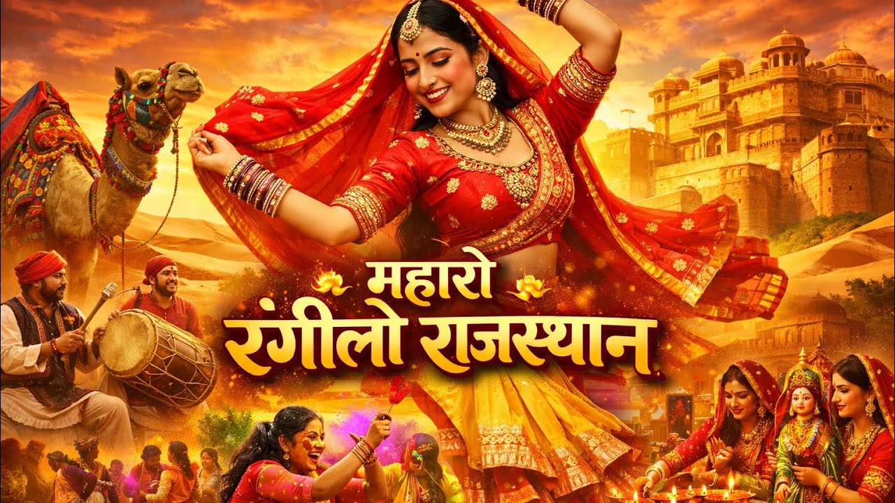 म्हारो रंगीलो राजस्थान 🐪 | Rajasthani Culture Song 2026 |  Marwadi Folk Song #rajsthanisong#rajsthan