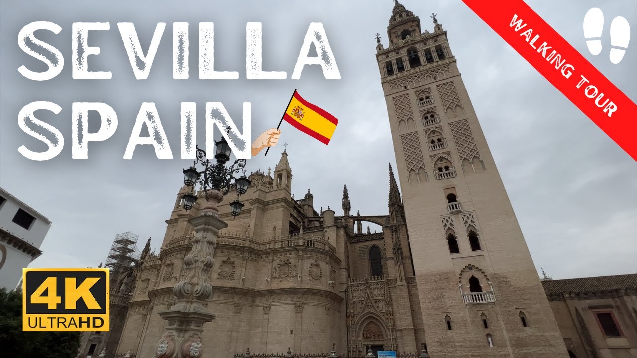 Sevilla, Spain 🇪🇸 Walking Tour (4k Ultra HD 60fps) Catedral de Sevilla y La Giralda