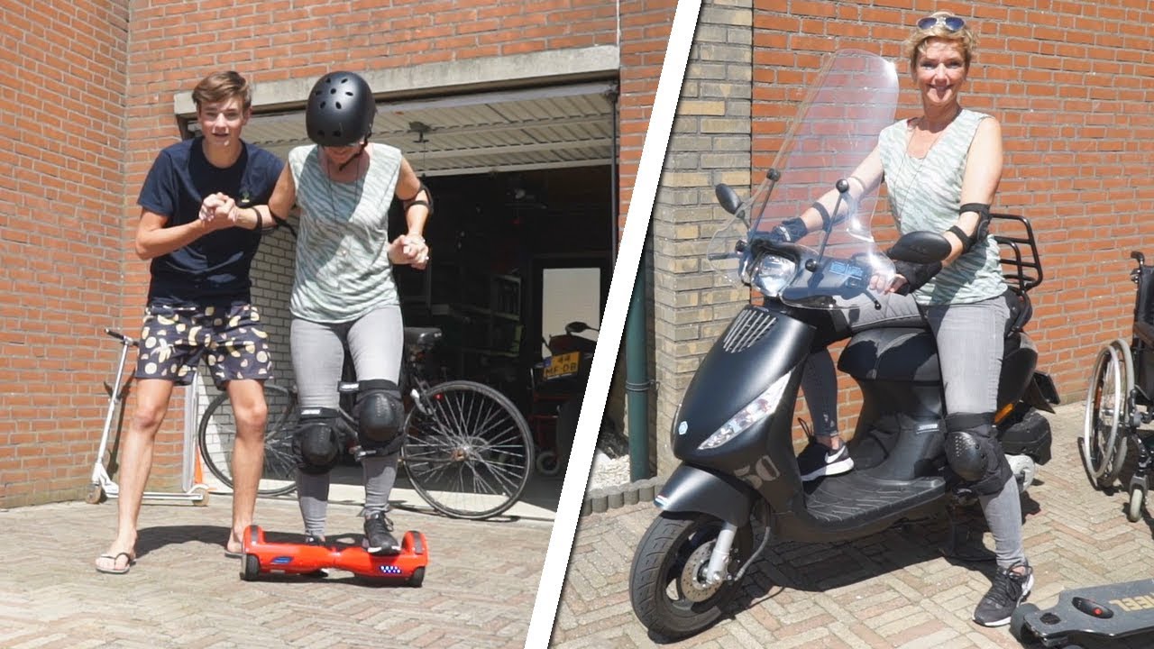 LAAT JE MOEDER NOOIT OP JE SCOOTER OF HOVERBOARD..