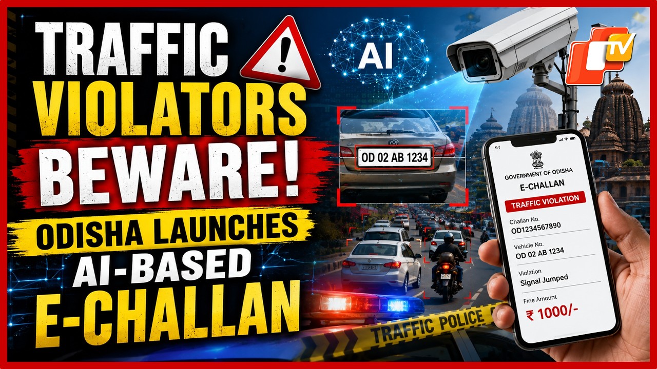 Odisha Launches AI-Based E-Challan System On 4 highways To Crack Down On Traffic Violations
