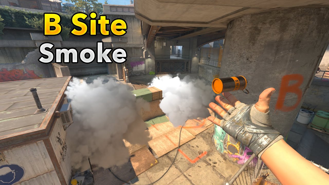 CS2 Overpass B Site Smoke