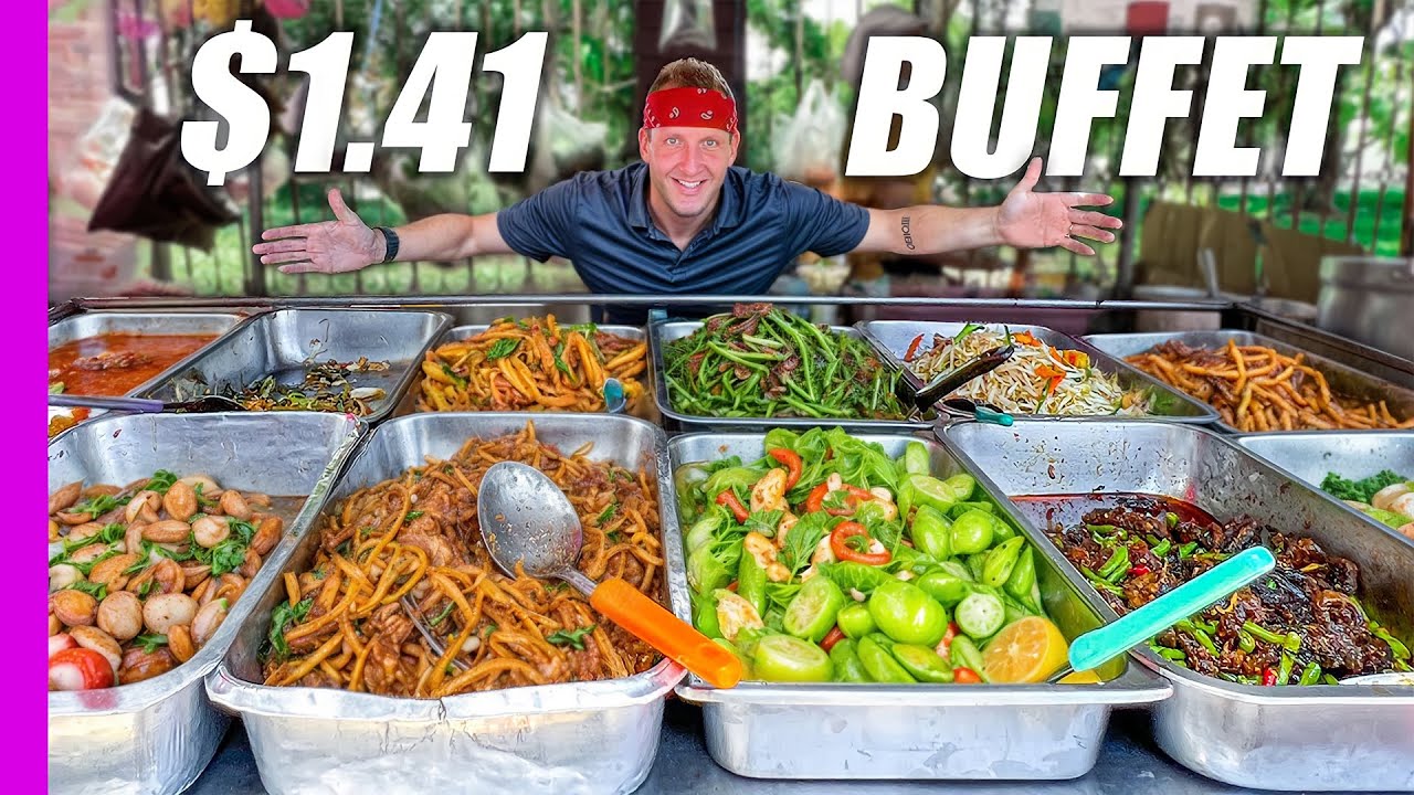 &iexcl;Buffet de 1,41 USD vs 83 USD en Bangkok, Tailandia! &iquest;Cu&aacute;l vale la pena?