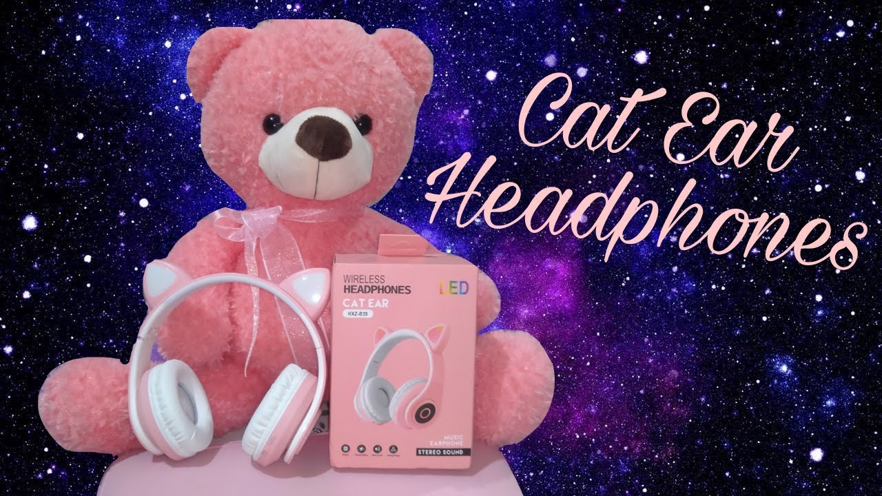 Unboxing Pink Cat Ear Headphones