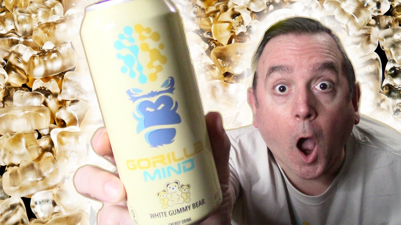 Gorilla Mind White Gummy Bear Energy Drink Review