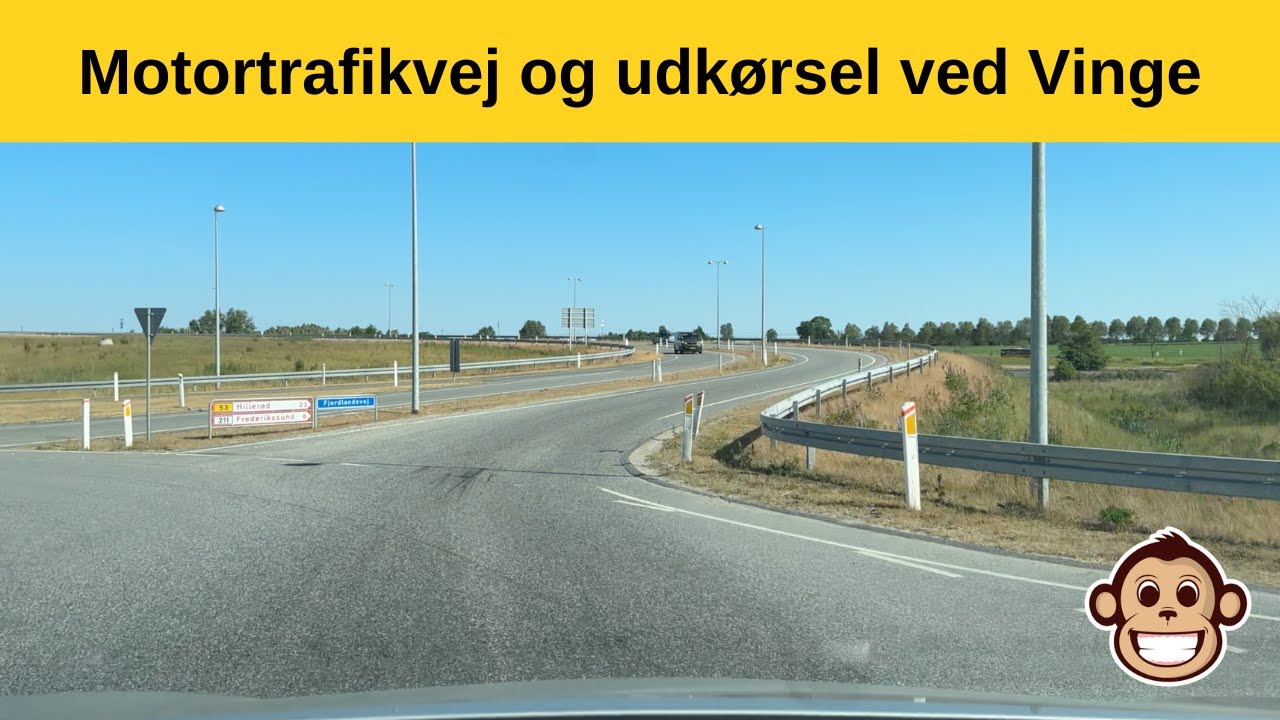 Motortrafikvej og udkørsel ved Vinge