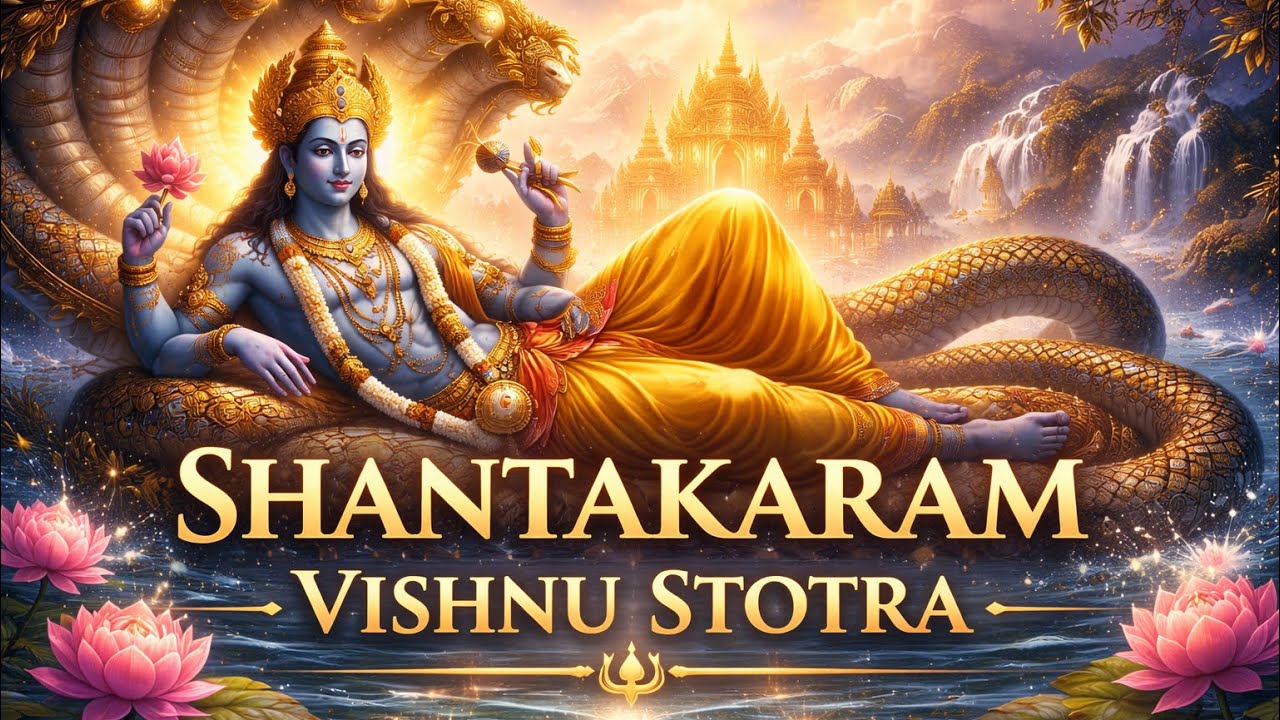 Shantakaram Vishnu Stotra | Feel Instant Peace & Remove Fear | Thursday Special