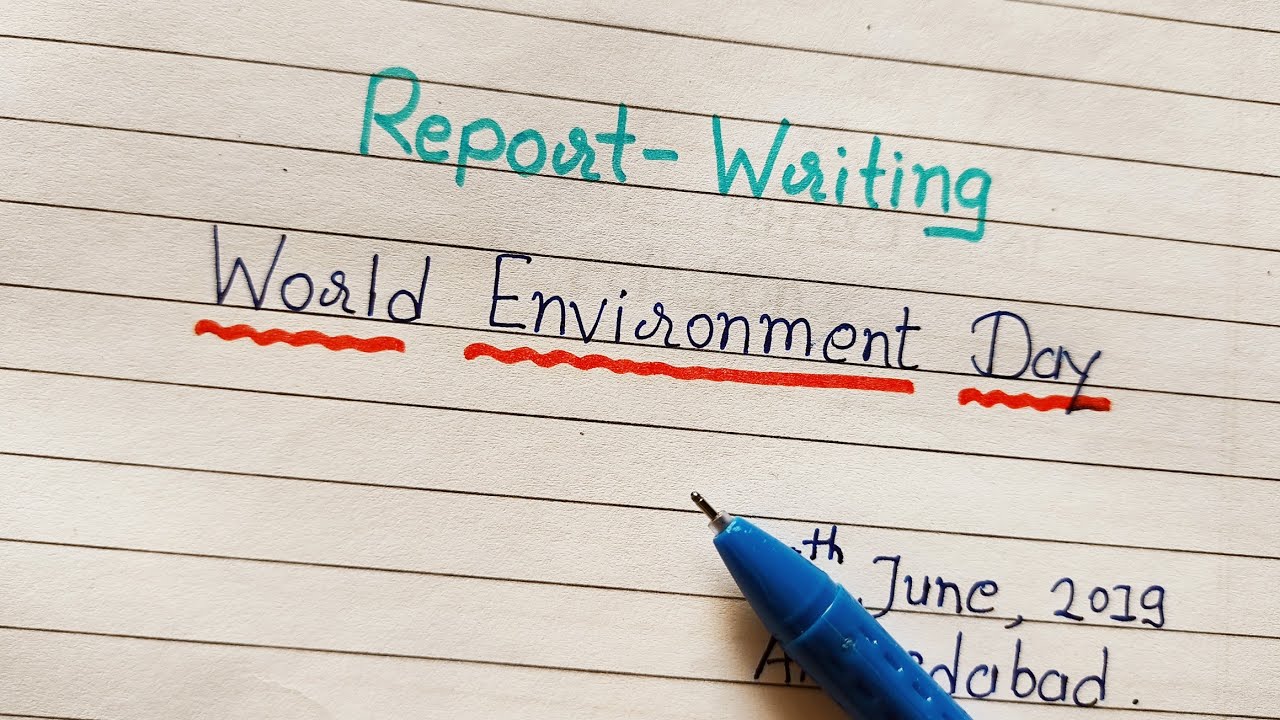 World environment day celebration report writing/report writing in english/AJ pathshala/