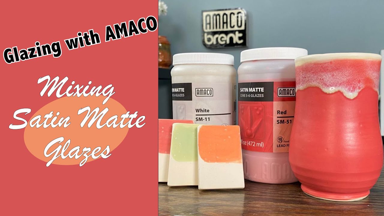Glazing with Amaco: Mixing Satin Mattes for custom colors