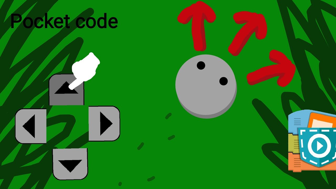 Как сделать управление кнопками в Pocket Code