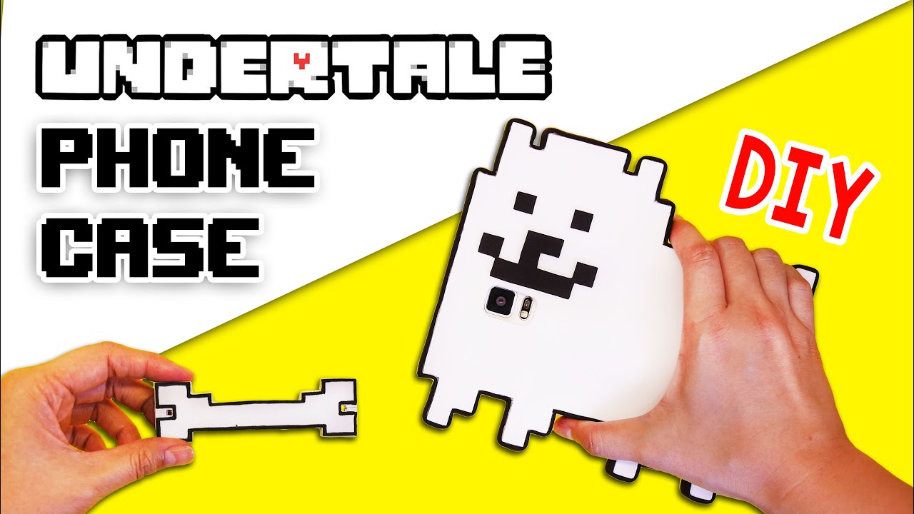 DIY Easy and Cheap Undertale Phone Case & Earphone Holder! Annoying Dog Phone Cover Tutorial Craft