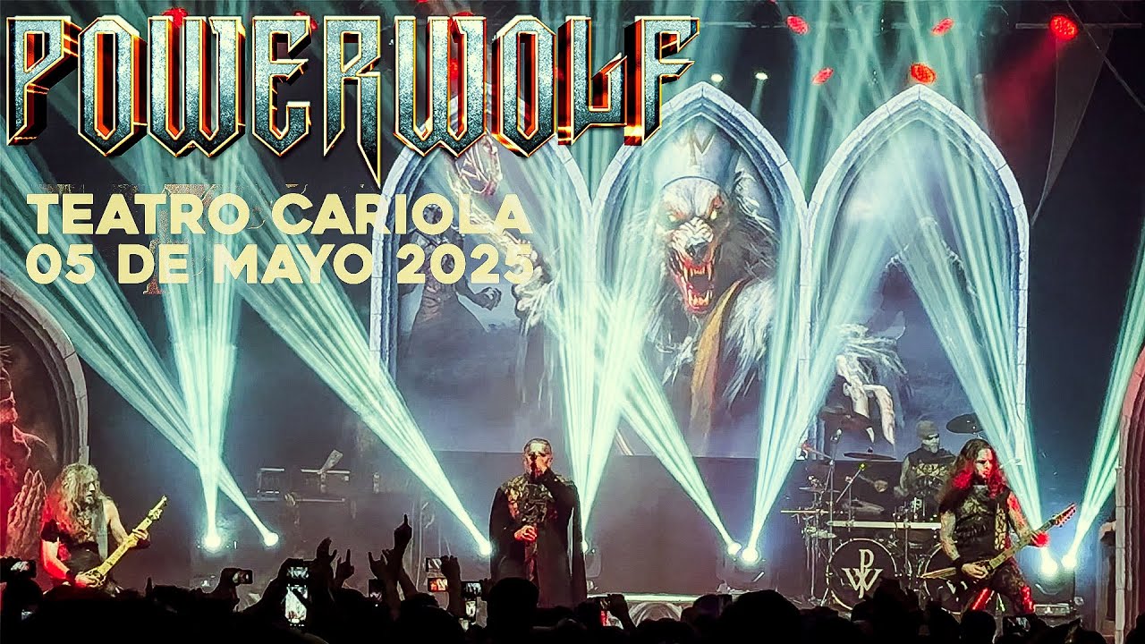 POWERWOLF en VIVO en CHILE | TEATRO CARIOLA 05-05-2025