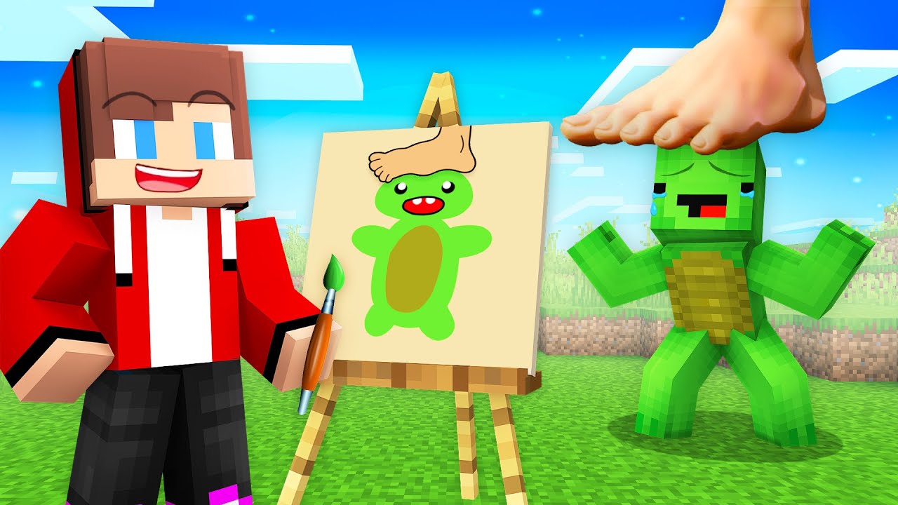 JJ Use Draw Mod for Foot Prank with MIkey - Minecraft Maizen