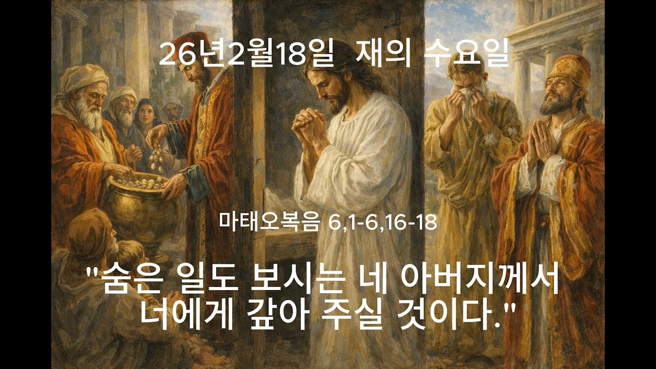 26년2월18일 (재의 수요일) 