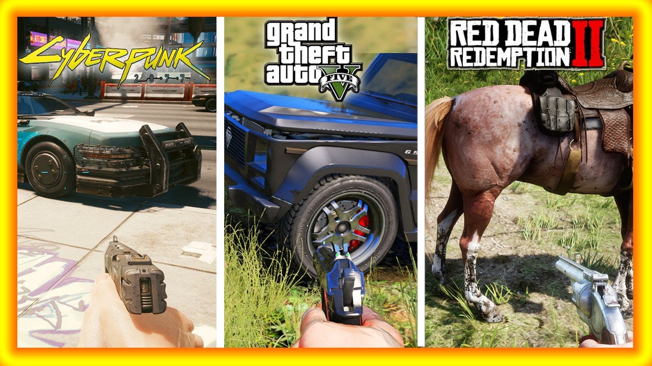 Cyberpunk 2077 vs Gta5 vs RDR2 - Which is Best?
