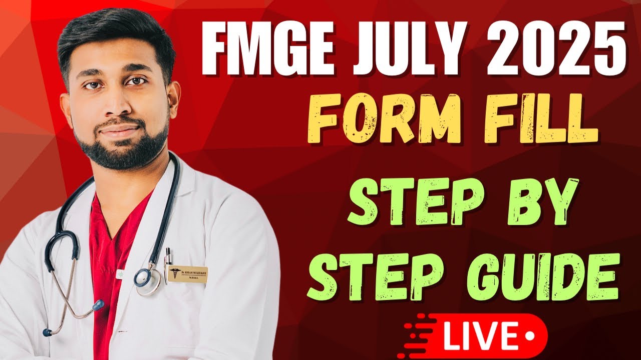 FMGE JULY 2025 Application #fmge #neetpg #neet #youtube #trending #exam #india #mbbs #study #like