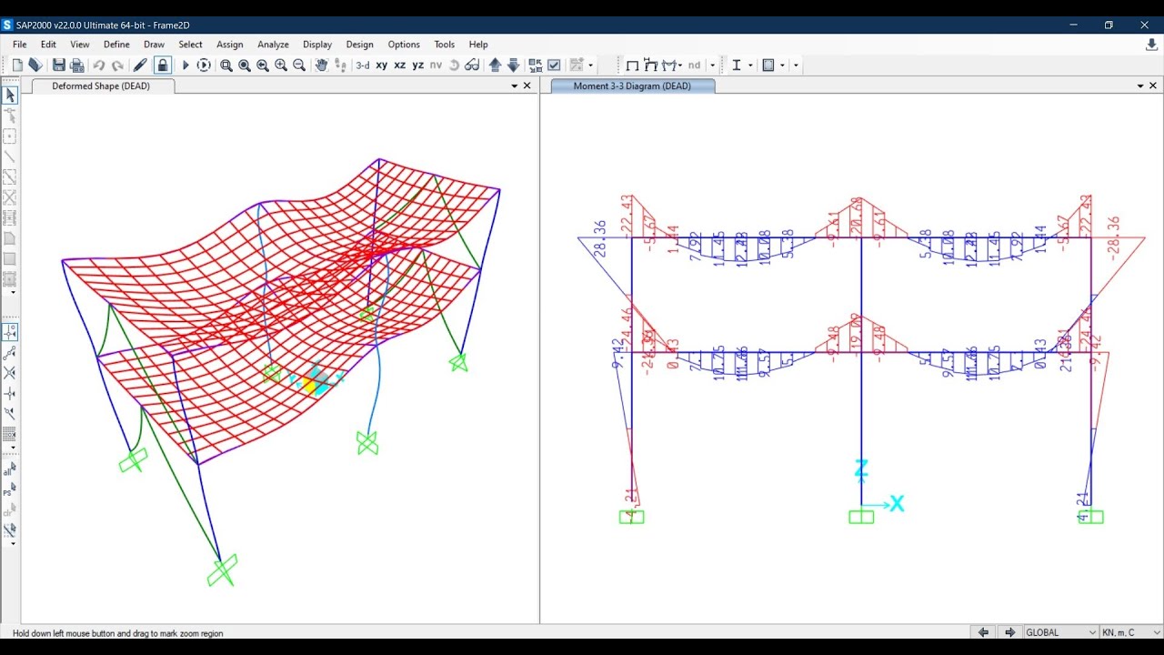 SAP2000: #6 Running Analysis and Visualizing Results