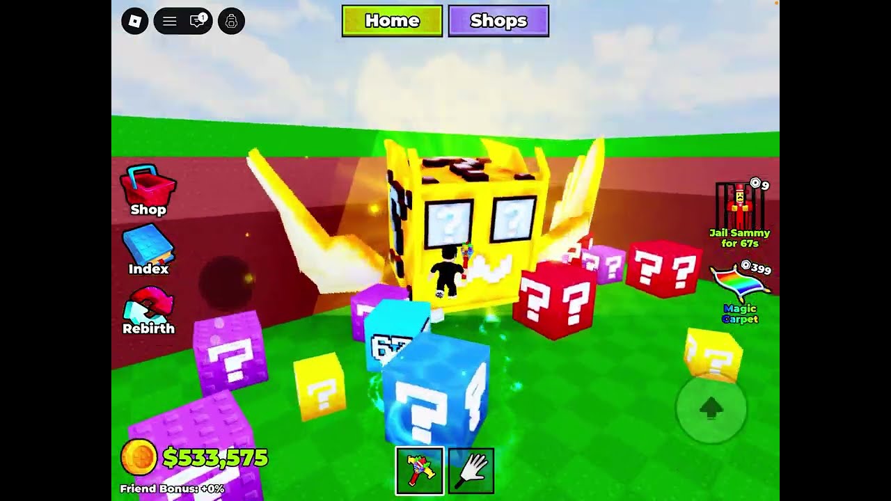 Break a lucky block 
