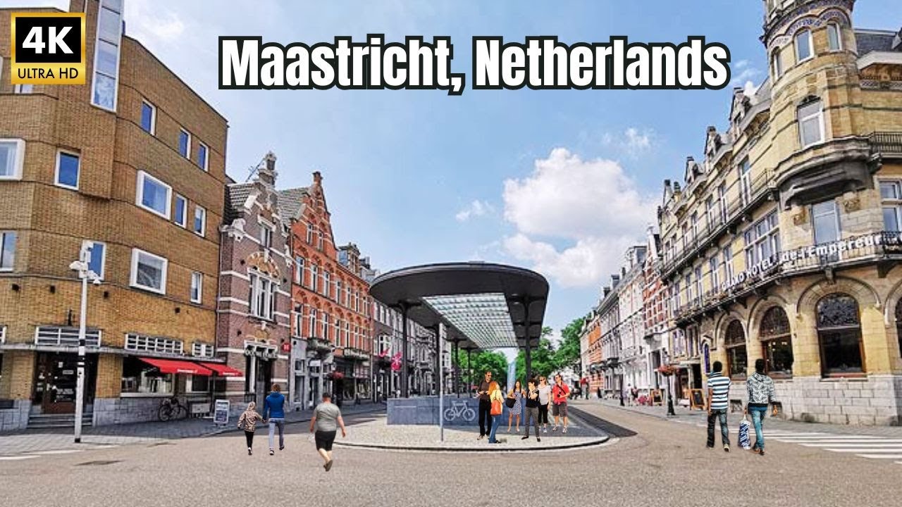 E-Bike Tour 🇳🇱: Maastricht to Maastricht Station, Netherlands | Maastricht Vlog 4k