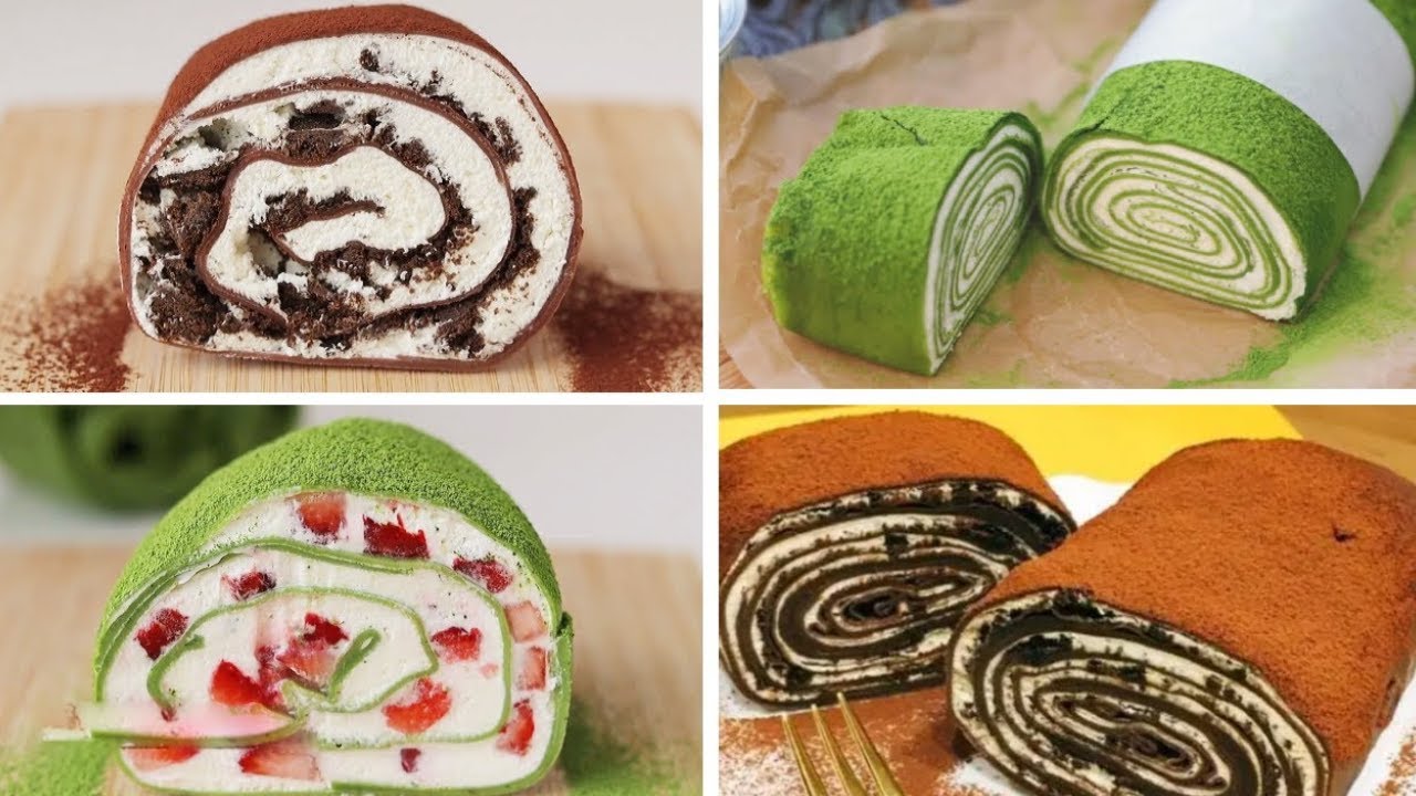 Satisfying Relaxing Video|🧃🍪🍰🥪Towel roll dessert recipe|Asmr|Tiktok