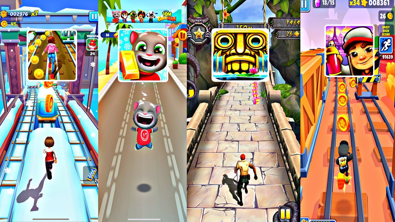 Subway  Surfers  2 🆚 Talking Tom Gold Run 🆚 Temple Run 2 🆚 Subway Surfers New Update 2025