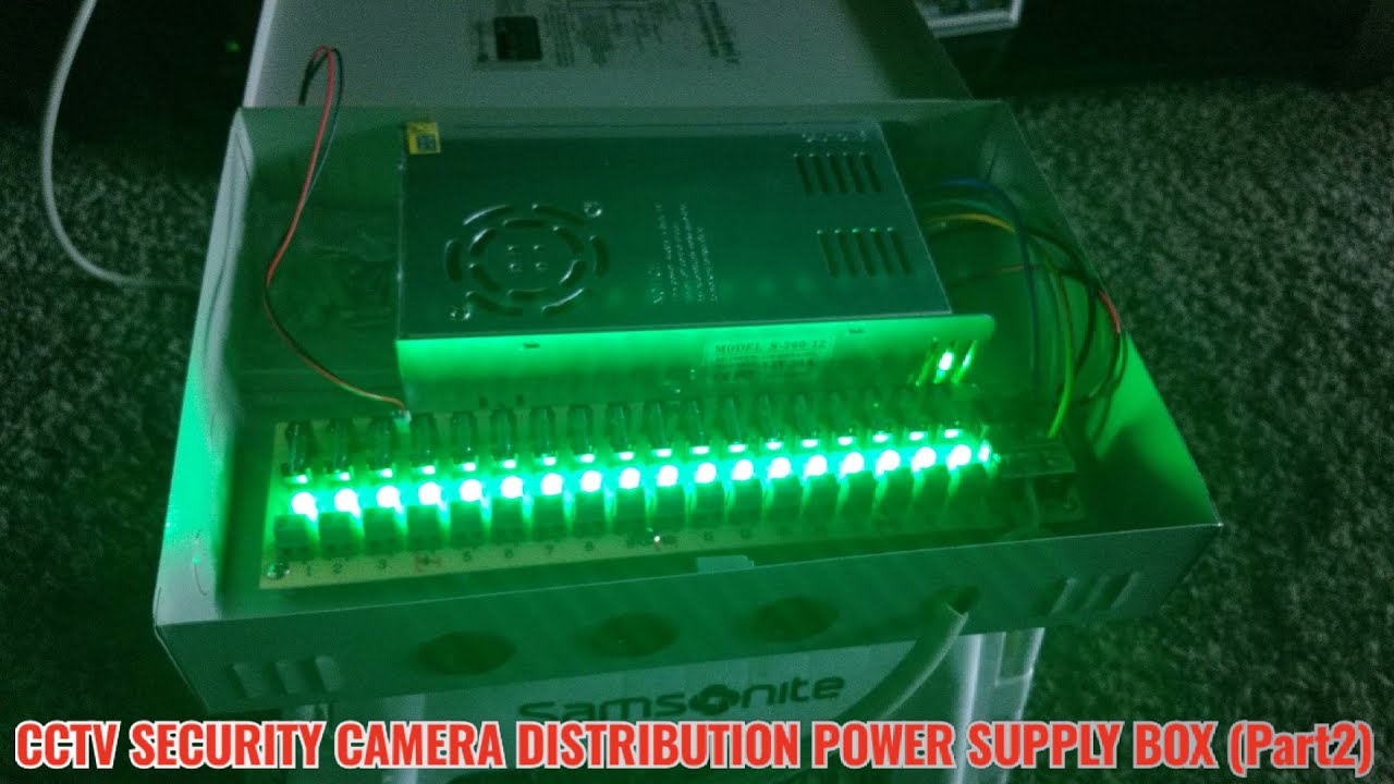 CCTV SECURITY CAMERA DISTRIBUTION POWER SUPPLY BOX (Part2)