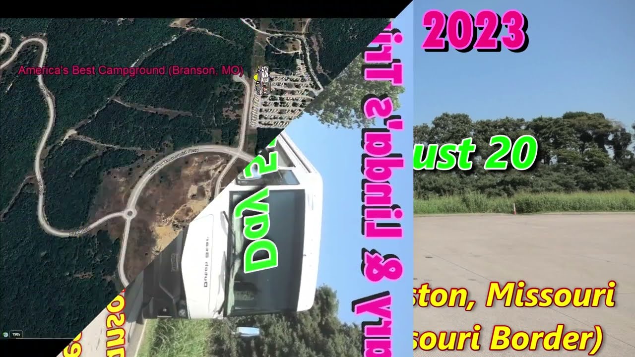 Day 51 August 20, 2023 from Branson, Missouri To Marston Welcome Center Tennesse Missouri border