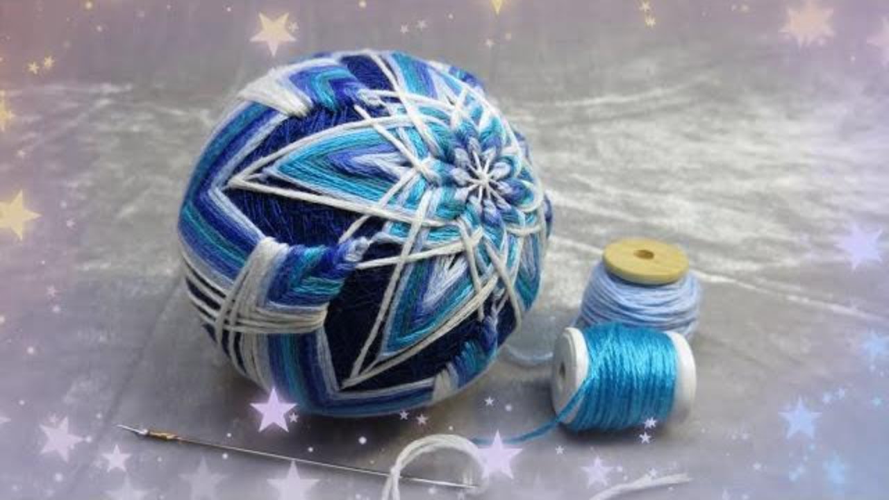BOULE TEMARI, division C10, broderie japonaise, processus de fabrication avec o katrina
