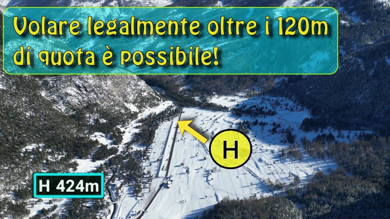 Volare legalmente oltre i 120 metri di quota