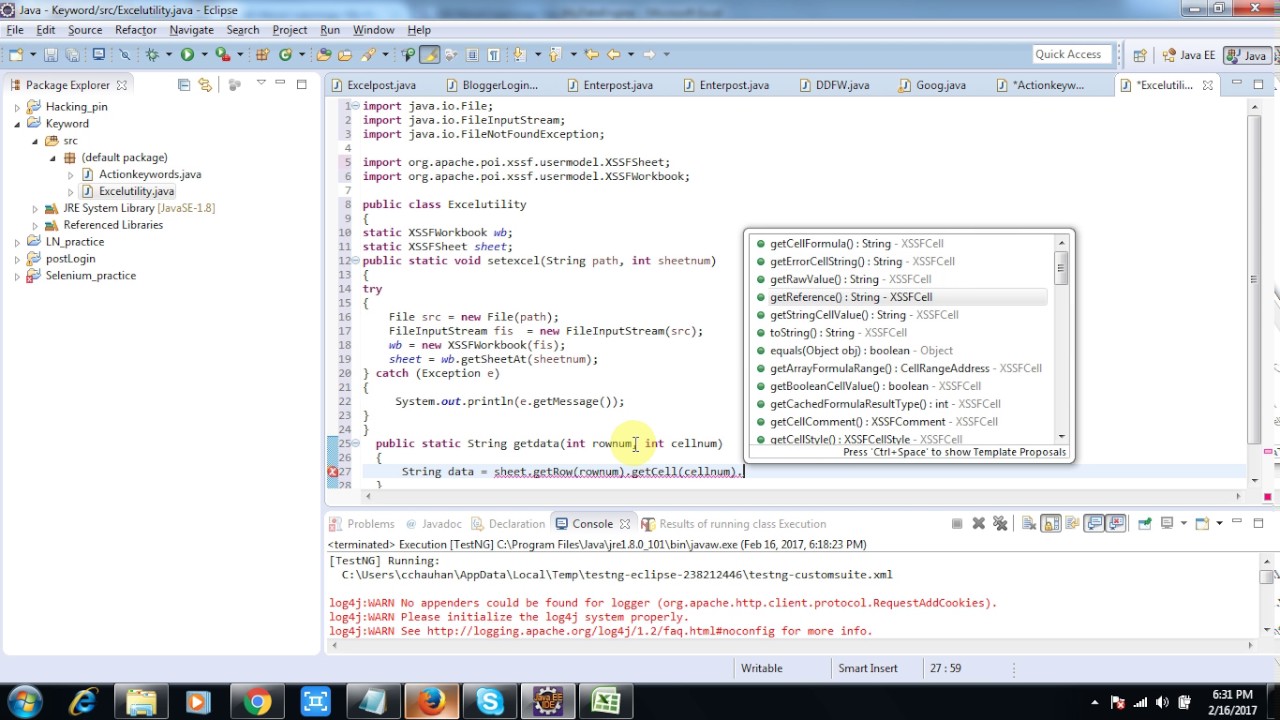 Keyword Driven Framework Selenium Tutorials 09