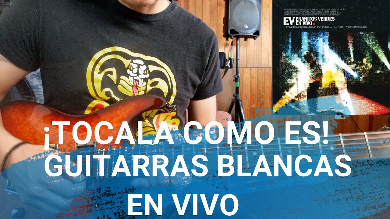 ENANITOS VERDES - GUITARRAS BLANCAS EN VIVO 2004 (TUTORIAL GUITARRA) ¡Tócala como es!