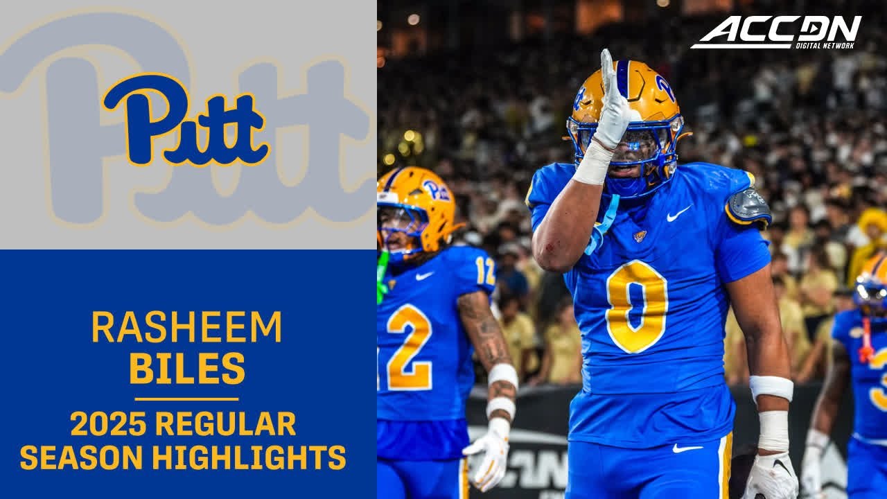 Rasheem Biles 2025 Regular Season Highlights | Pitt Linebacker