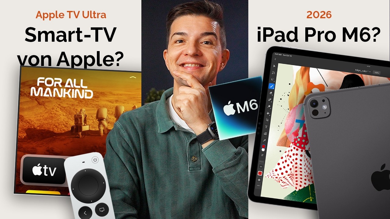 Wann kommt das iPad Pro M6? Wo bleibt das OLED MacBook Air? Apples eigener Smart TV? JOCR SHOW 02