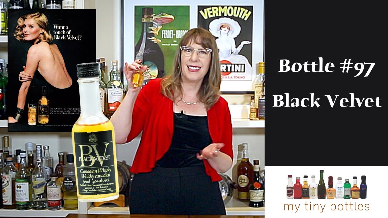 My Tiny Bottle: Black Velvet - History in Grandma's Dusty Mini Liquor Bottles