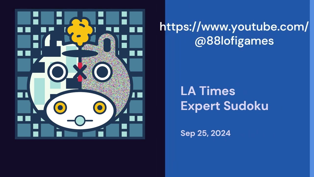 LA Times Expert Sudoku - Sep 25, 2024 Solution