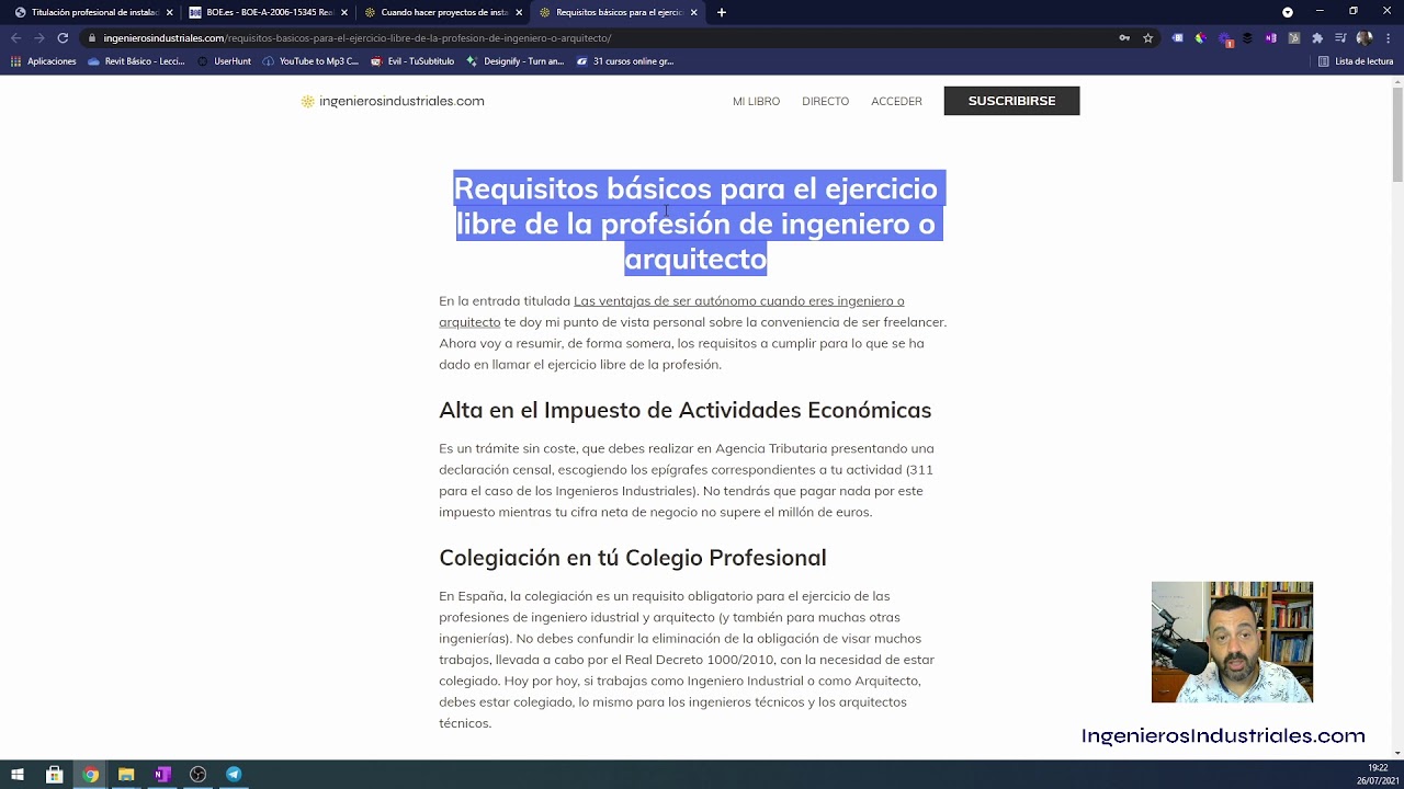 Qué titulación es necesaria para firmar proyectos de instalaciones