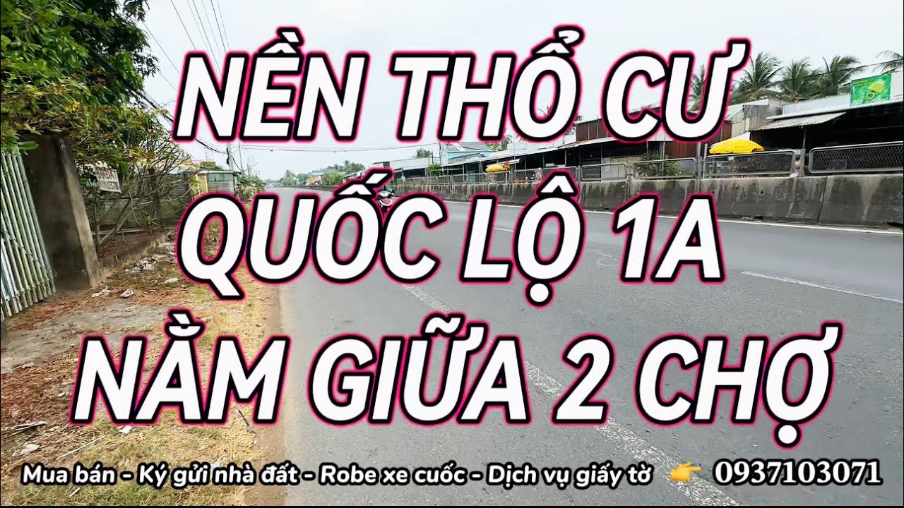 Hậu Giang | Bán nền thổ cư nằm giữa 2 chợ Cầu Trắng và Long Thạnh