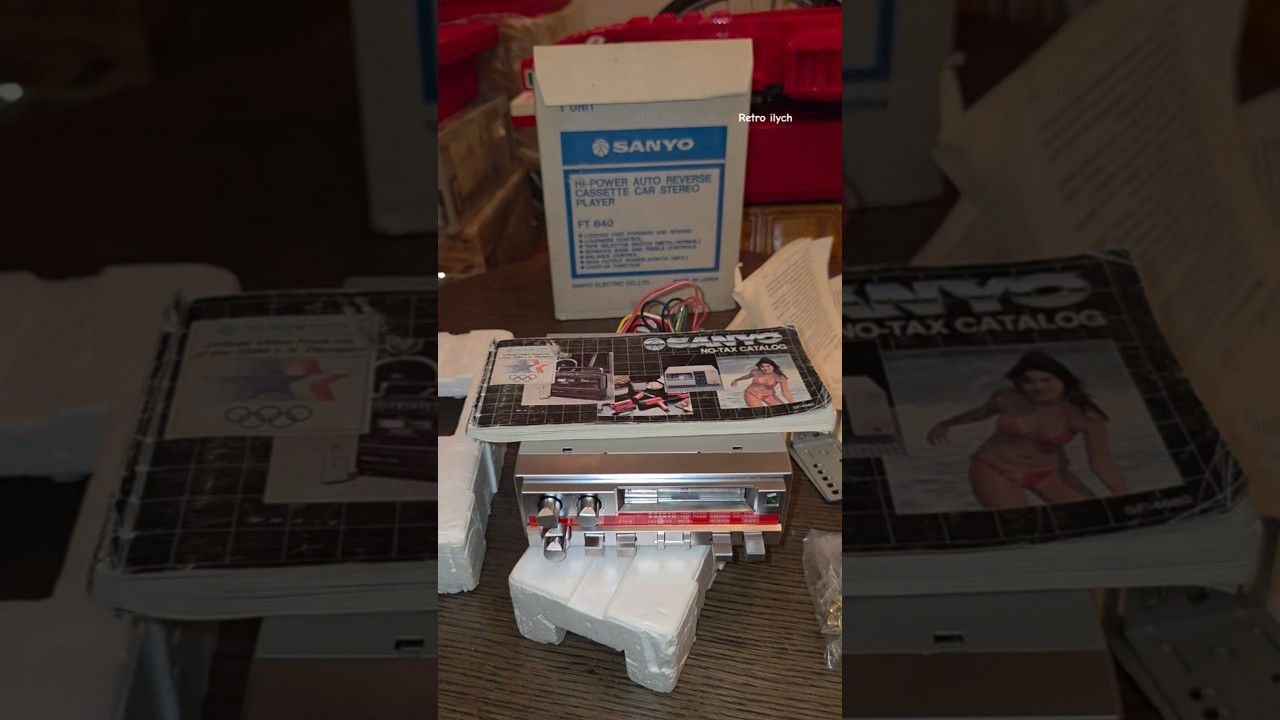 Распаковка НОВАЯ SANYO FT840  прямиком из 1980х КАПСУЛА ВРЕМЕНИ #sanyo #SANYOFT840 #капсулавремени