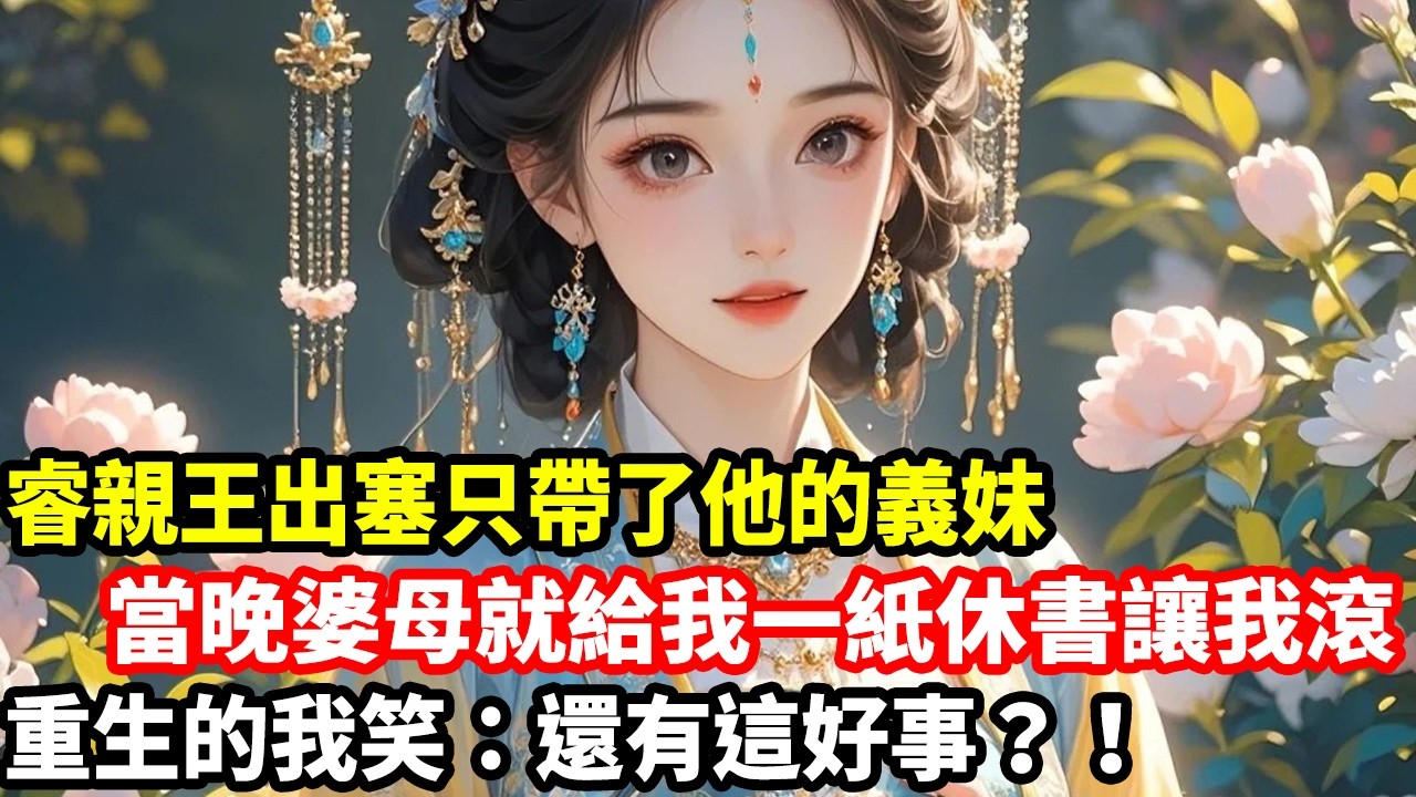 睿親王出塞只帶了他的義妹，當晚婆母就給我一紙休書讓我滾，重生的我笑：還有這好事？！