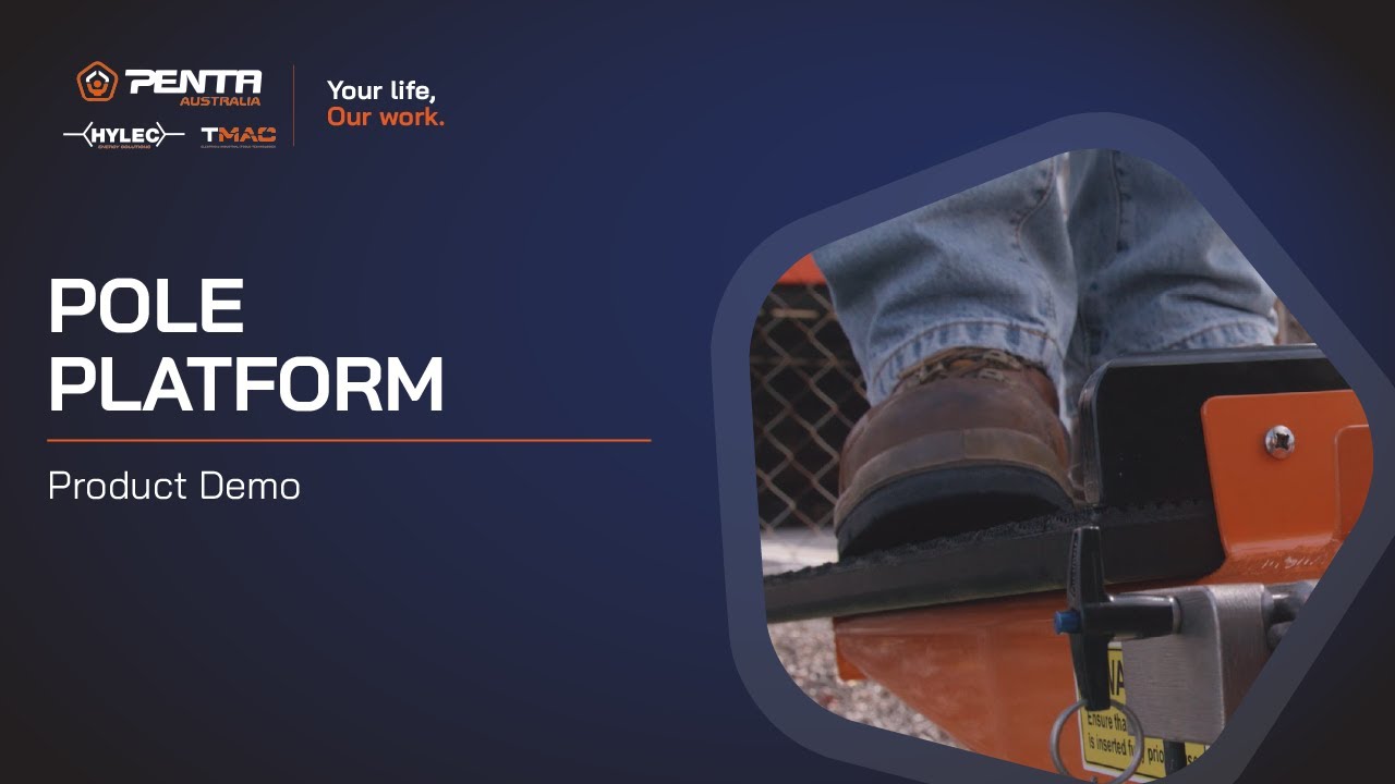 🚧 Insulated Pole Platform for Live Line Work &ndash; Stable Elevated Access on Poles