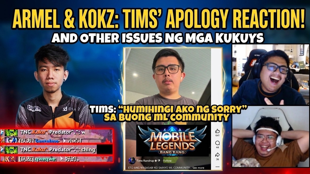 ARMEL and KOKZ REACTION SA PAGSORRY NI TIMS SA ML COMMUNITY | OTHER ISSUES NG MGA KUKUYS